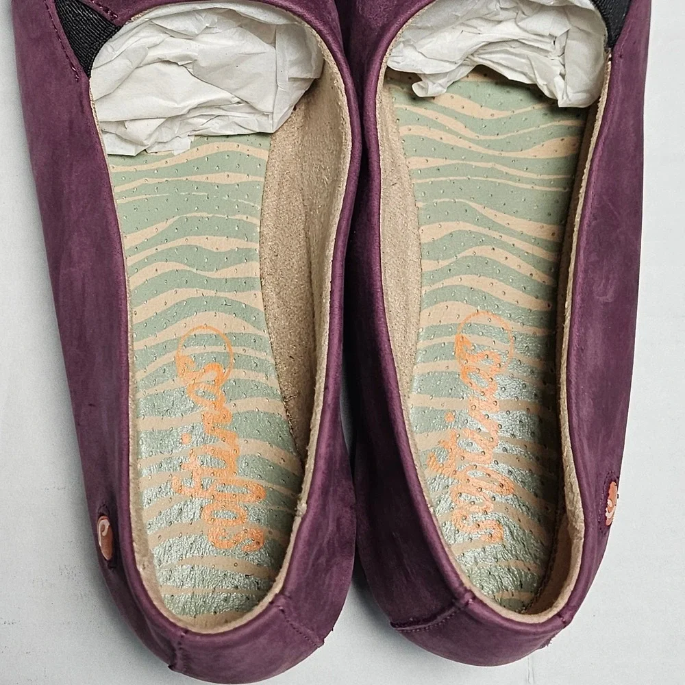 Softinos NOBUCKLEA Purple Slip On Loafers Flats‎ Shoes Women's Size 36/US 6
